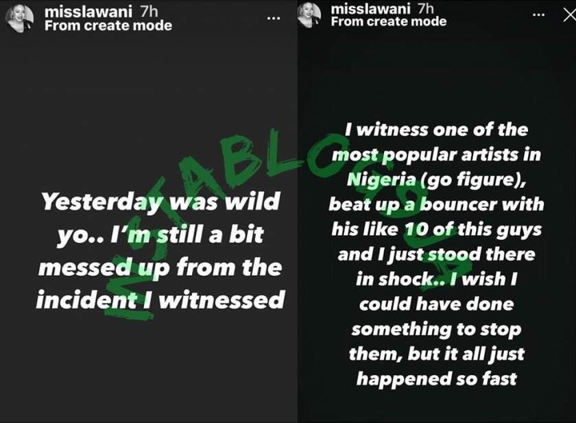 Davido Called Out For Allegedly Beating Up Bouncer Till He Started Bleeding