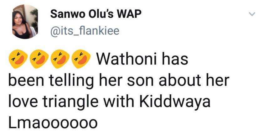 'Kids will embarrass you' - Fans react as Wathoni's son tells her to make a video with Kiddwaya, rejects Tolanibaj (Video)