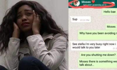 'I will send you N55K to get rid of that doomed pregnancy' - Lady shares chat with boyfriend who got her pregnant