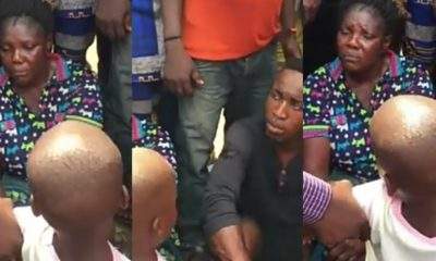 Man and woman nabbed for kidnapping little boy from his home and selling him for N920,000 (Video)