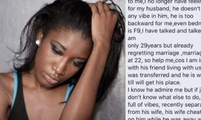 Nigerian lady loses interest in her husband, falls in love with husband's friend who squatted with them