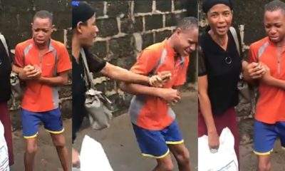 Young boy in tears as he drags mother for refusing to pay back the money he gave her (Video)