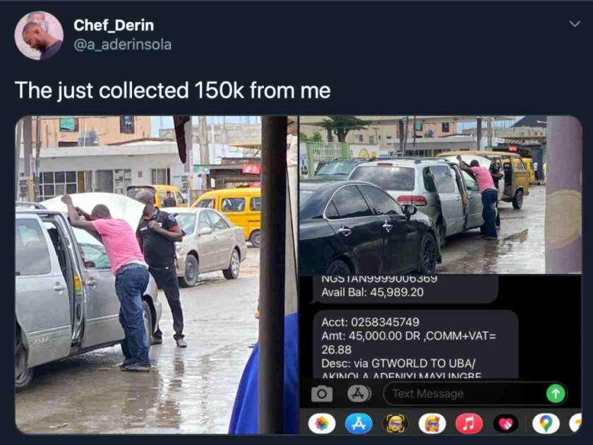 Nigerian Chef cries out after SARS illegally collected N150k from him