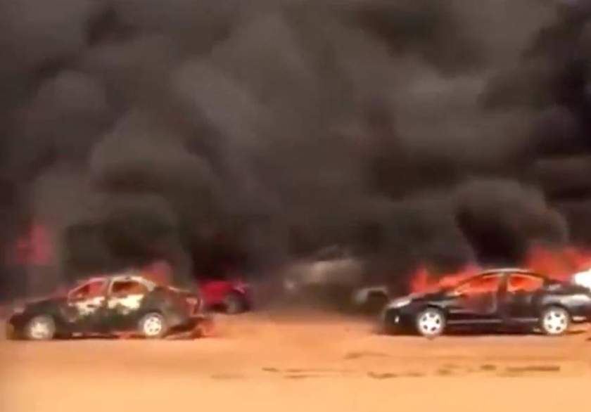 #EndSARS: Over 200 protesters cars burnt in Abuja (Video)