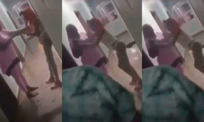 Nigerian mother disgraces daughter after catching her in a hotel room with a man (Video)