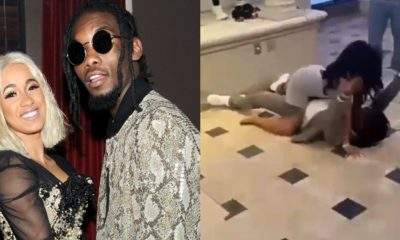 Cardi B twerks on Offset as he gifts her a Rolls Royce for her 28th birthday (Photos/Video)