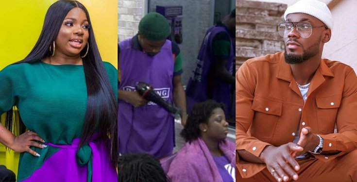 "Blood will spill" - Jealous Dorathy reacts as Prince says he made a lady's hair after BBNaija