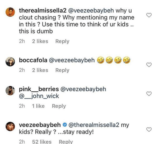 BBNaija's Venita Akpofure and Ella Exchanges Blow On Instagram