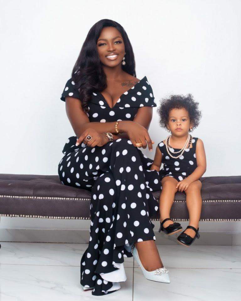 BBNaija's Ka3na Steps Out With Daughter, Lila In New Adorable Photos
