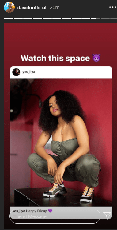 Check out Davido's first female DMW artiste, Liya