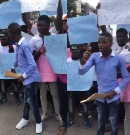 'Indigenous People of Abuja' give #EndSARS protesters 48 hours to vacate roads or they will 'engage them' (Video)