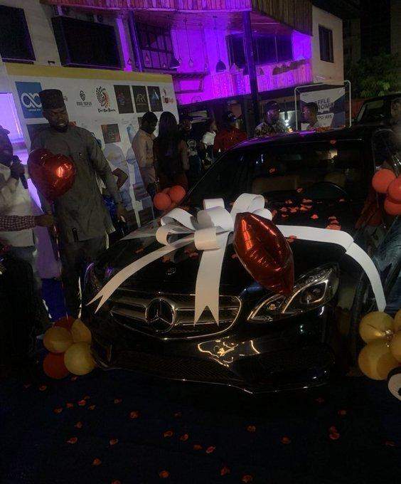 Laycon's fans gift him brand new Mercedes Benz for his 27th birthday (Photos/Video)