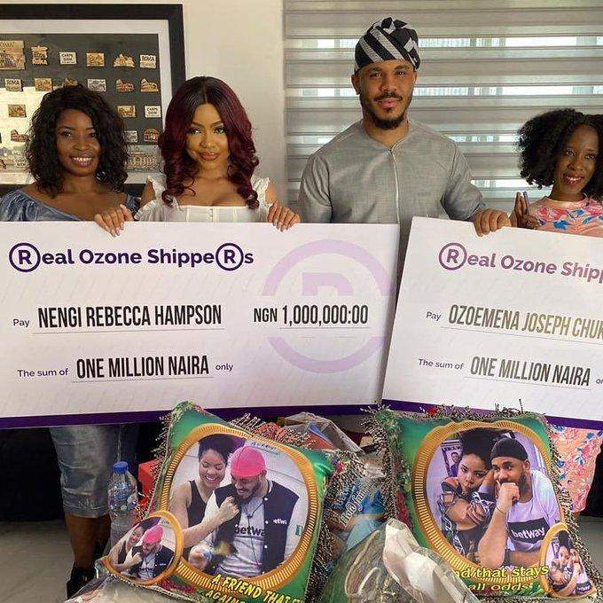 Nengi and Ozo fans gift them N2million and other gifts
