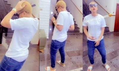 Moment Regina Daniels dressed like a "tomboy" and sagged her pants, while dancing to a song (Video)