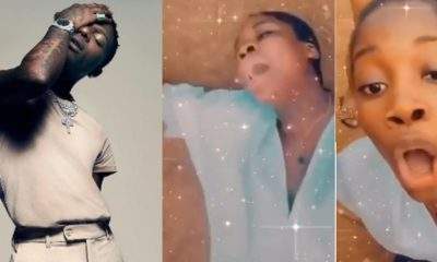 Lady Goes 'Gaga' After Wizkid Followed Her On Instagram (Video)