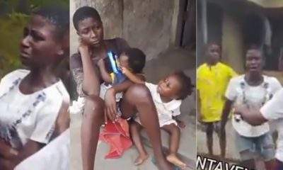 Drama as man abandons lover and their three children, says his mother wants him to marry a university graduate (Video)