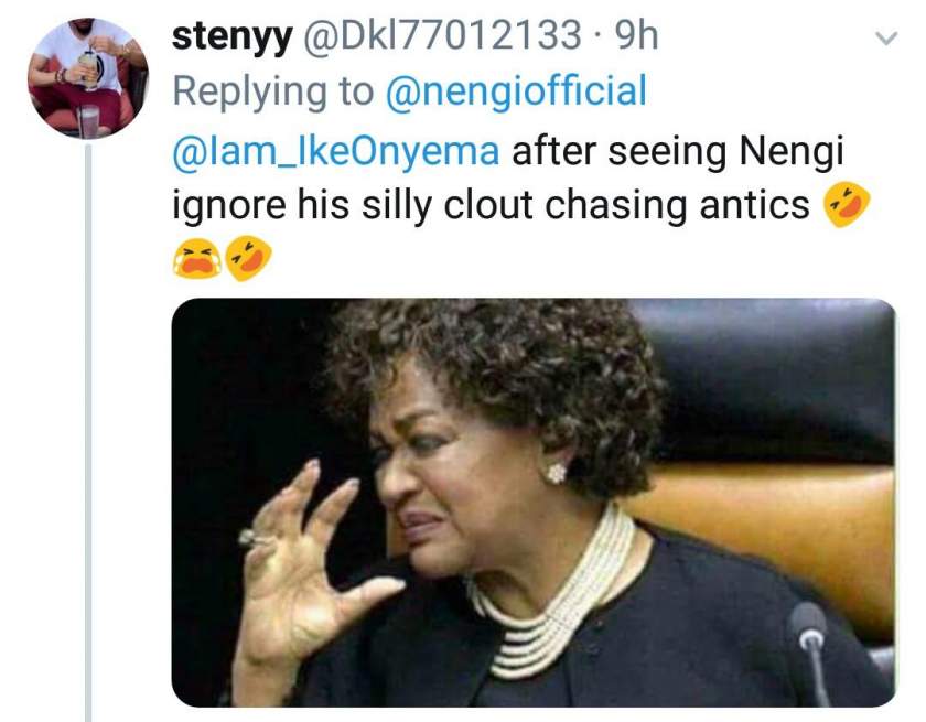 Nengi replies those who accused of her of trying to separate Mercy and Ike