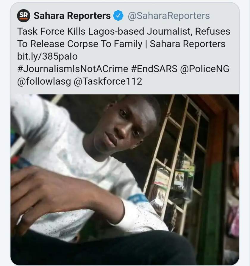 Young boy who allegedly filmed a Nigerian politician shooting at #EndSars protesters, found dead (Video)