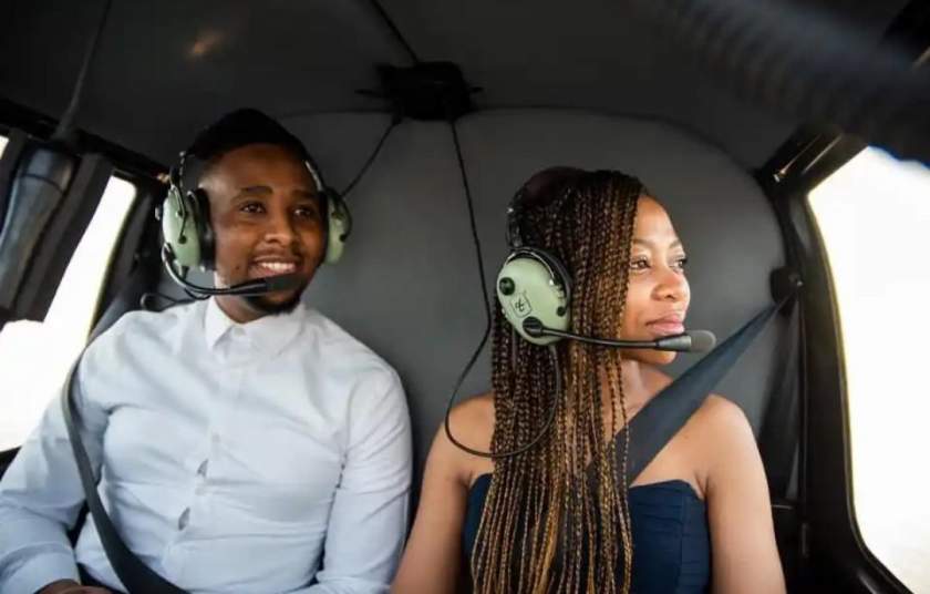 Sweet Love: Man Takes Girlfriend On A Helicopter Ride To Propose To Her