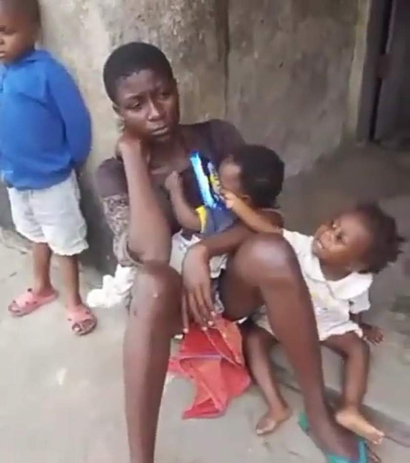 Drama as man abandons lover and their three children, says his mother wants him to marry a university graduate (Video)