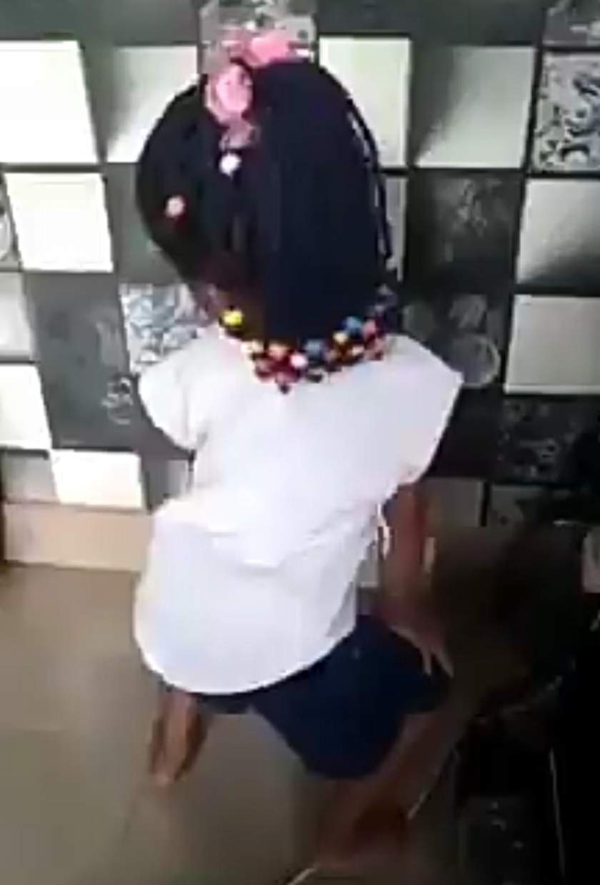 Little girl shows off twerking skills, while vibing to Davido's song, Fem (Video)