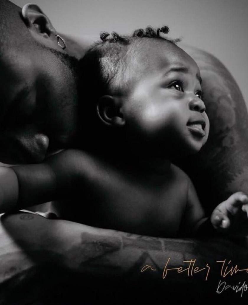 'I won't keep you any longer' - Davido says as he finally unveils face of son, Ifeanyi (Photos)