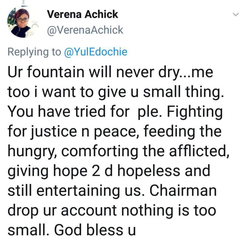 Actor Yul Edochie Replies Lady Who Offered To Give Him 'Small Thing'