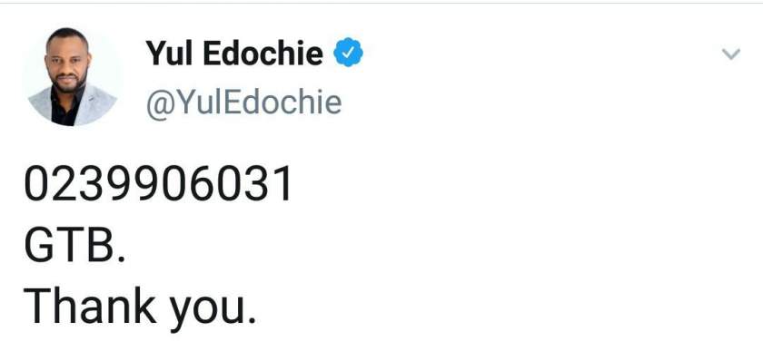 Actor Yul Edochie Replies Lady Who Offered To Give Him 'Small Thing'