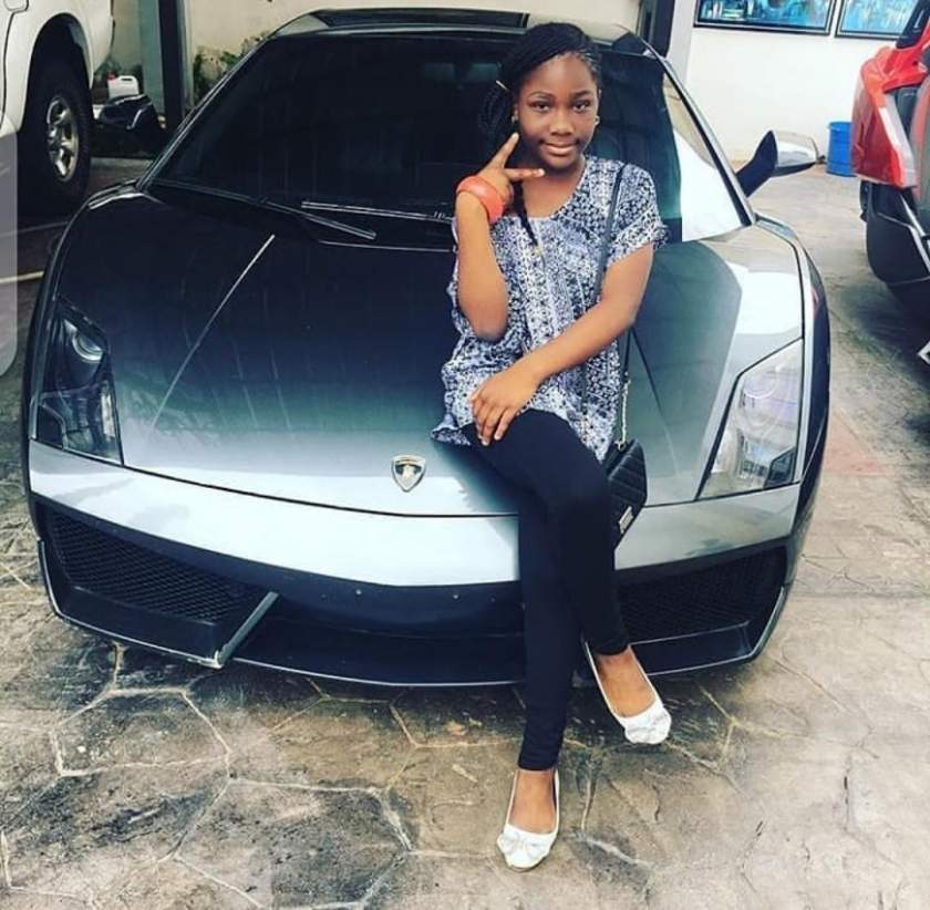 Dino Melaye Gifts 11-Year-Old Daughter A Lamborghini On Her Birthday (Photos)