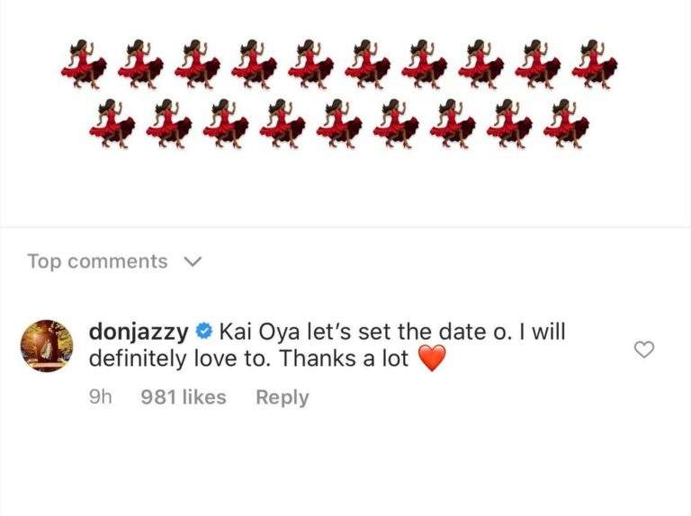 DonJazzy Replies Nollywood Actress Who Begged To Go On A Date With Him