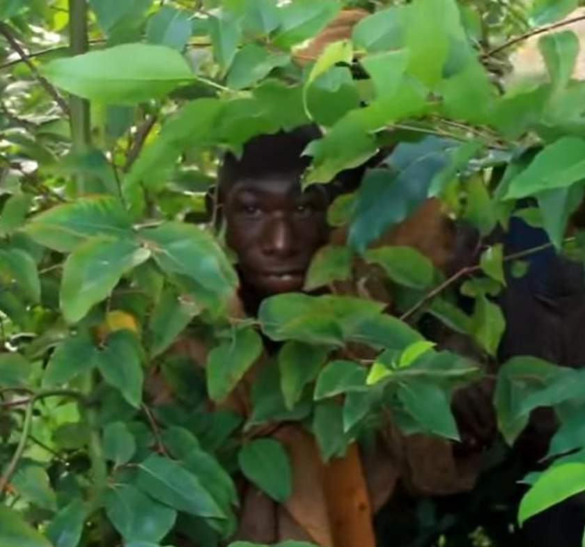 Meet 21-year-old Boy Who Feeds On Grass, Can't Speak and Stays In The Forest (Video)