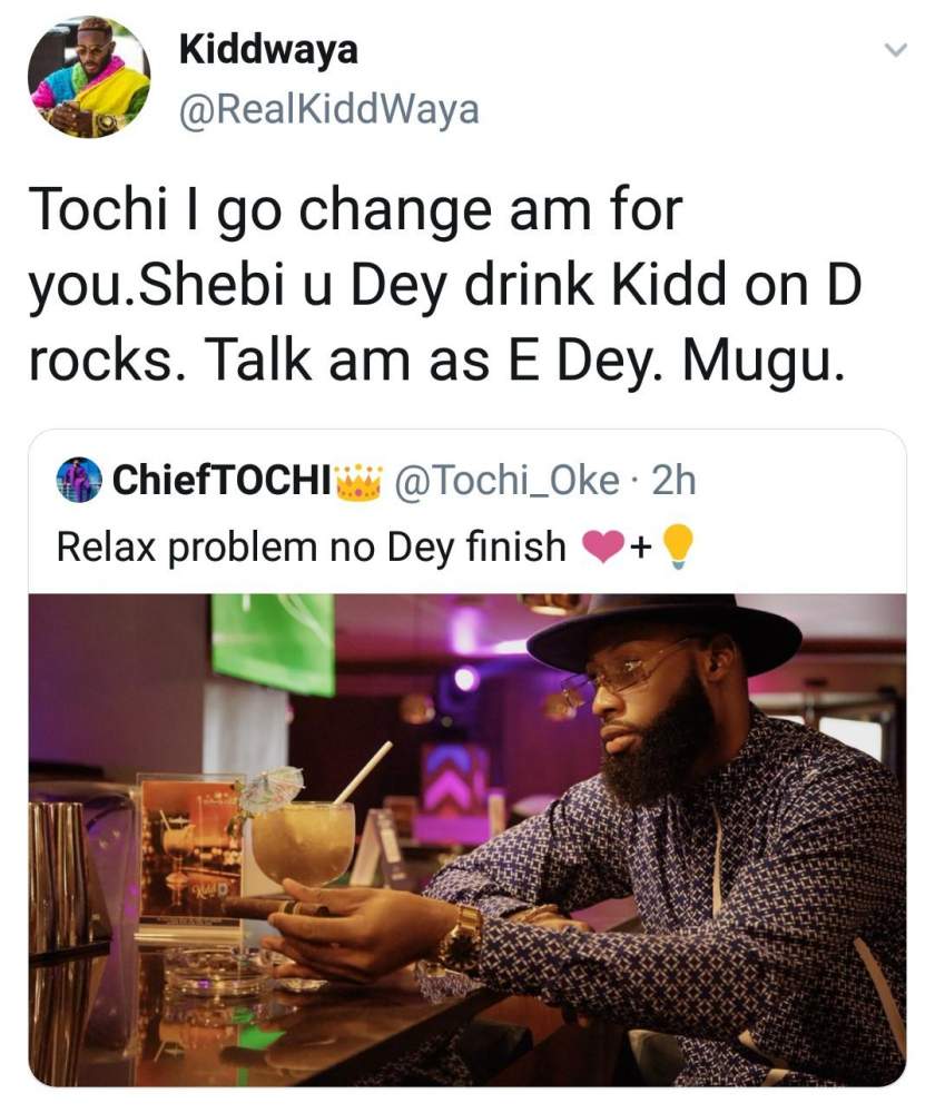 'I go change am for you, mugu' - Kiddwaya blasts Tochi over his recent tweet