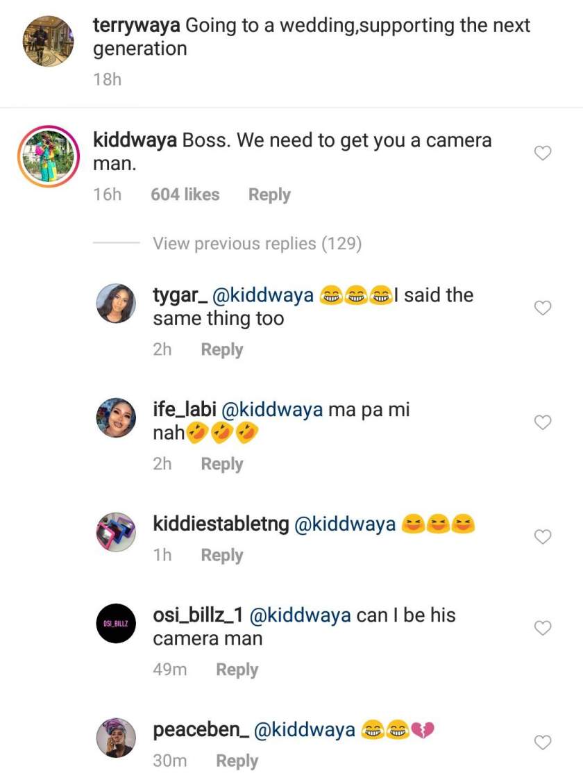 'We need to get you a camera man' - Kiddwaya trolls his dad, Terry Waya over his photos
