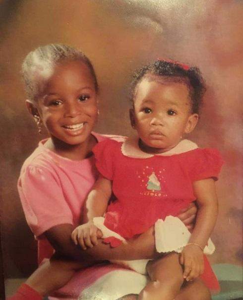 Throwback photo of Otedola's daughters, Temi and DJ Cuppy