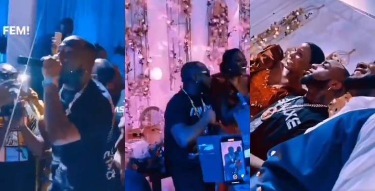 Davido crashes wedding in Ghana, performs for free (Video)