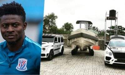 Obafemi Martins flashes his N176m yacht, N87m Bentley and N35m G-wagon