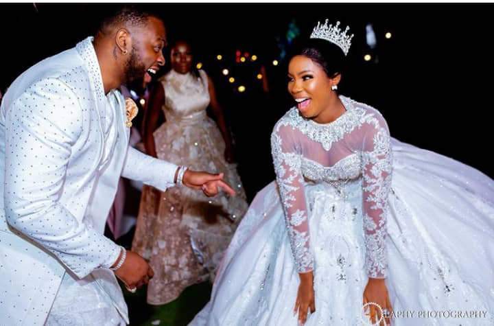 'Cheers to many more farting' - BBNaija's Bam Bam says as she celebrates 1st wedding anniversary with hubby, Teddy A