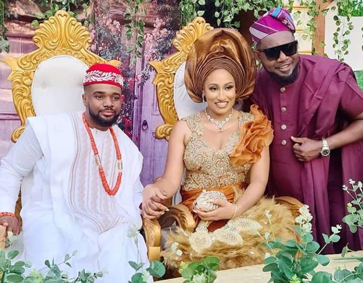 Watch moment AY killed the popular Igbo Ogene cultural dance at Williams Uchemba's traditional wedding (Video)