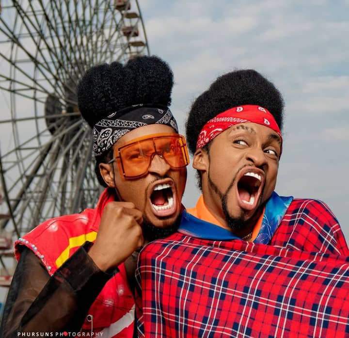 'Time to start questioning our parents' - Denrele Edun says as he meets his lookalike (Photos/Videos)