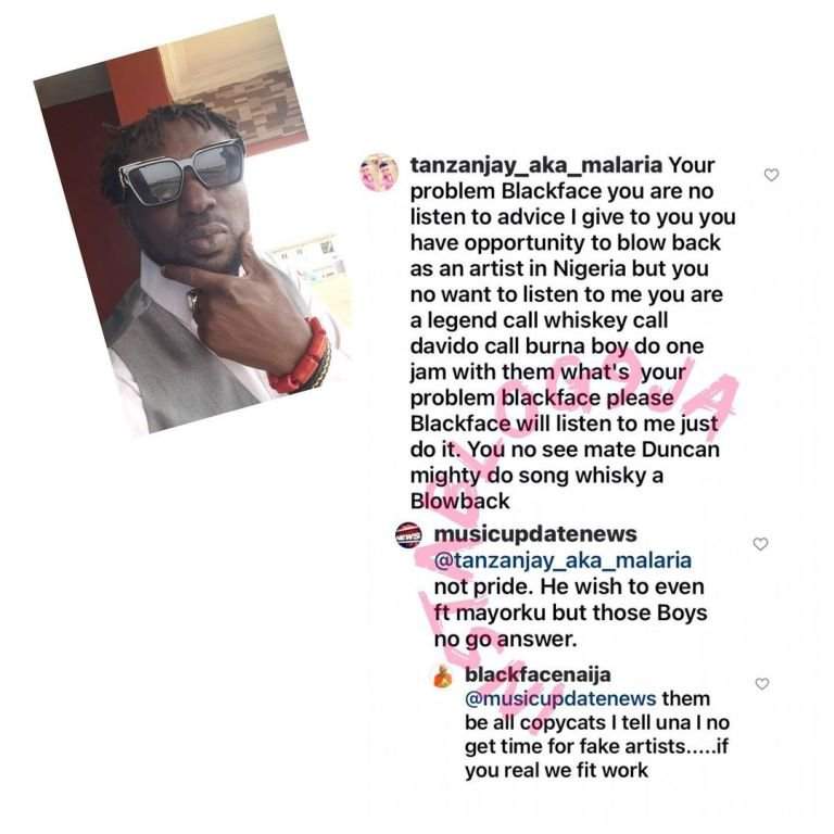 'Wizkid, Davido, Burna Boy and Mayorkun are all copycats and fake artistes' - BlackFace