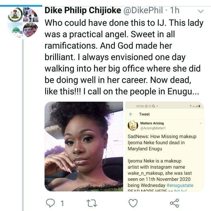 Make-up artist who went missing after leaving home for a job, found dead (Photos)