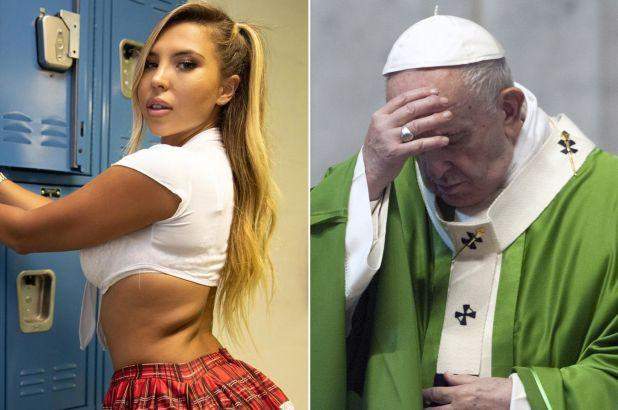 Pope's Instagram page likes racy photo of scantily clad model (Screenshot)