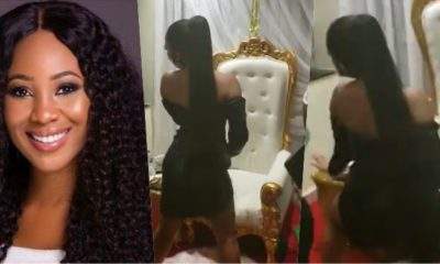 Actress, Erica shows off dancing skills during meet-and-greet in Lagos (Video)