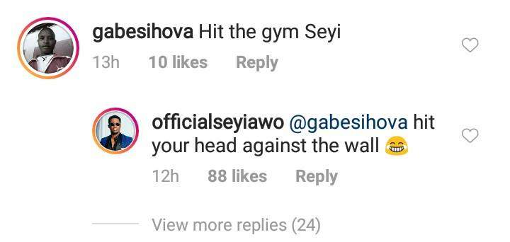 BBNaija Seyi Slams Troll Who Told Him To Hit The Gym Over His Weight Gain