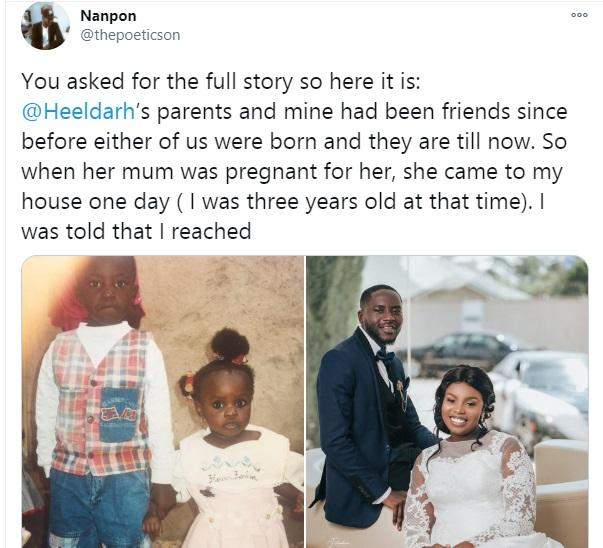 Man shares touching story on how he met his wife when he was 3-years-old
