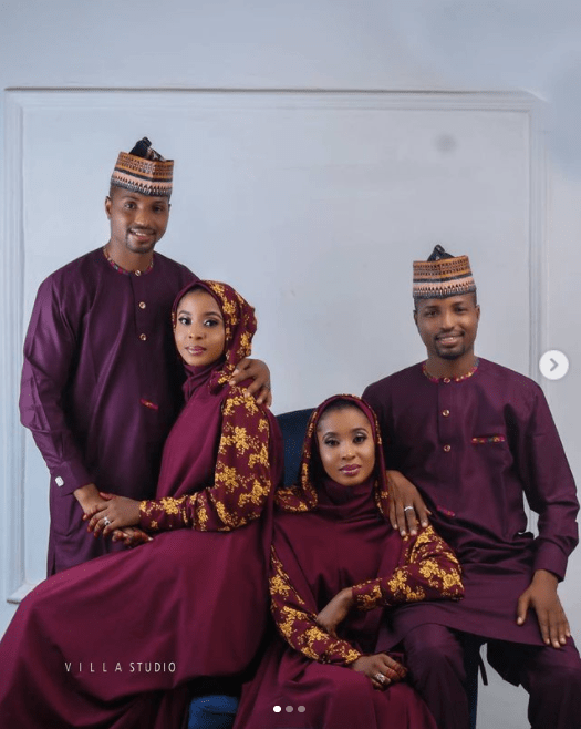 Identical twin brothers set to wed identical twin sisters in Kano (Photos)