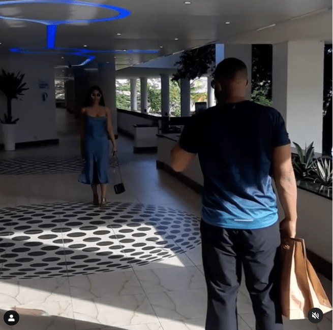 Kiddwaya spotted making a video of Erica at Eko Hotels (Video)