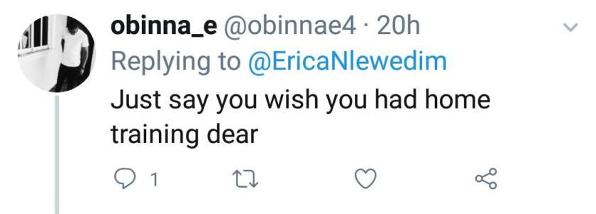 Erica dragged to filth after she made a wish on twitter
