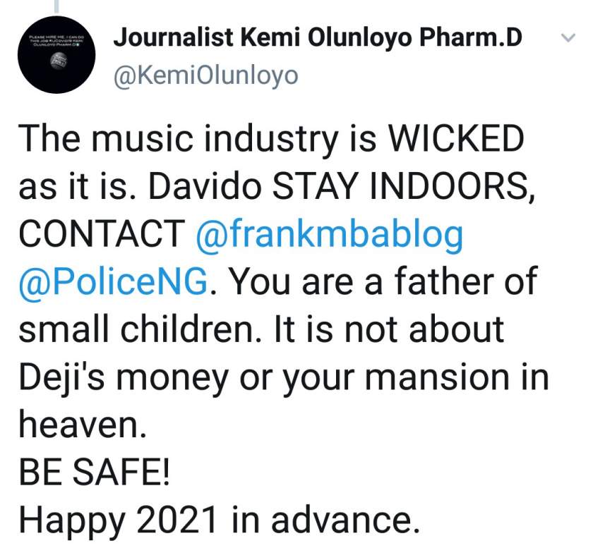 How someone is allegedly plotting to kill Davido, following death of eye witness at Twist, Ghana