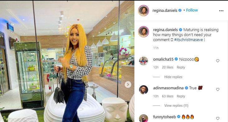 'Your old husband is disgracing you everywhere' - Fans troll Regina Daniels over Ned's 7th wife